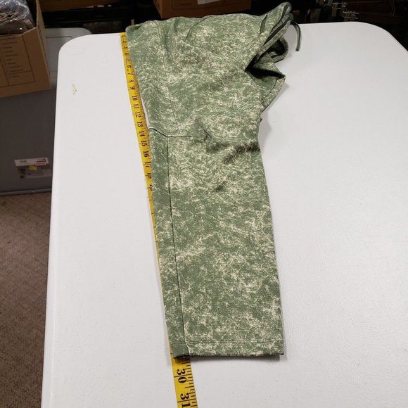 Lululemon Mens ABC Joggers Size M Warpstreme Pants Green Print Tapered Pockets - Picture 11 of 13